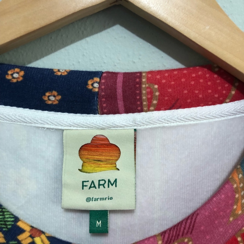 FARM Rio Multicolor Patchwork Crewneck Sweater - Picture 8 of 13